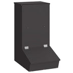 Pig Feeder Black 55 x 38 x 76 cm Cold-Rolled Steel