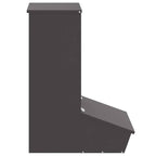 Pig Feeder Black 55 x 38 x 76 cm Cold-Rolled Steel