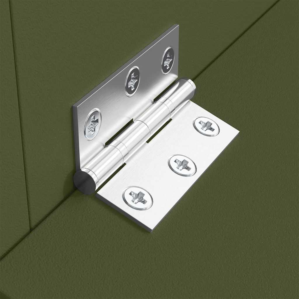 Pig Feeder Olive Green 55 x 38 x 76 cm Cold-Rolled Steel