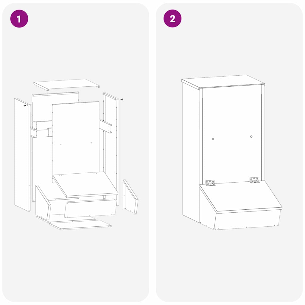 Pig Feeder Olive Green 55 x 38 x 76 cm Cold-Rolled Steel