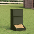 Pig Feeder Olive Green 55 x 38 x 76 cm Cold-Rolled Steel