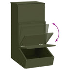 Pig Feeder Olive Green 55 x 38 x 76 cm Cold-Rolled Steel