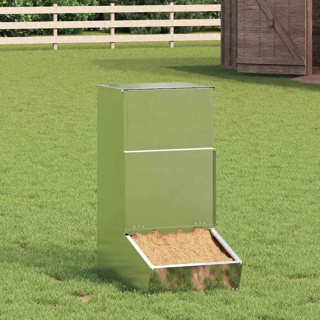 Pig Feeder Silver 55 x 38 x 76 cm Galvanised Steel