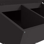 Pig Feeder Black 55 x 51 x 91.5 cm Cold-Rolled Steel