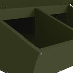 Pig Feeder Olive Green 55 x 51 x 91.5 cm Cold-Rolled Steel