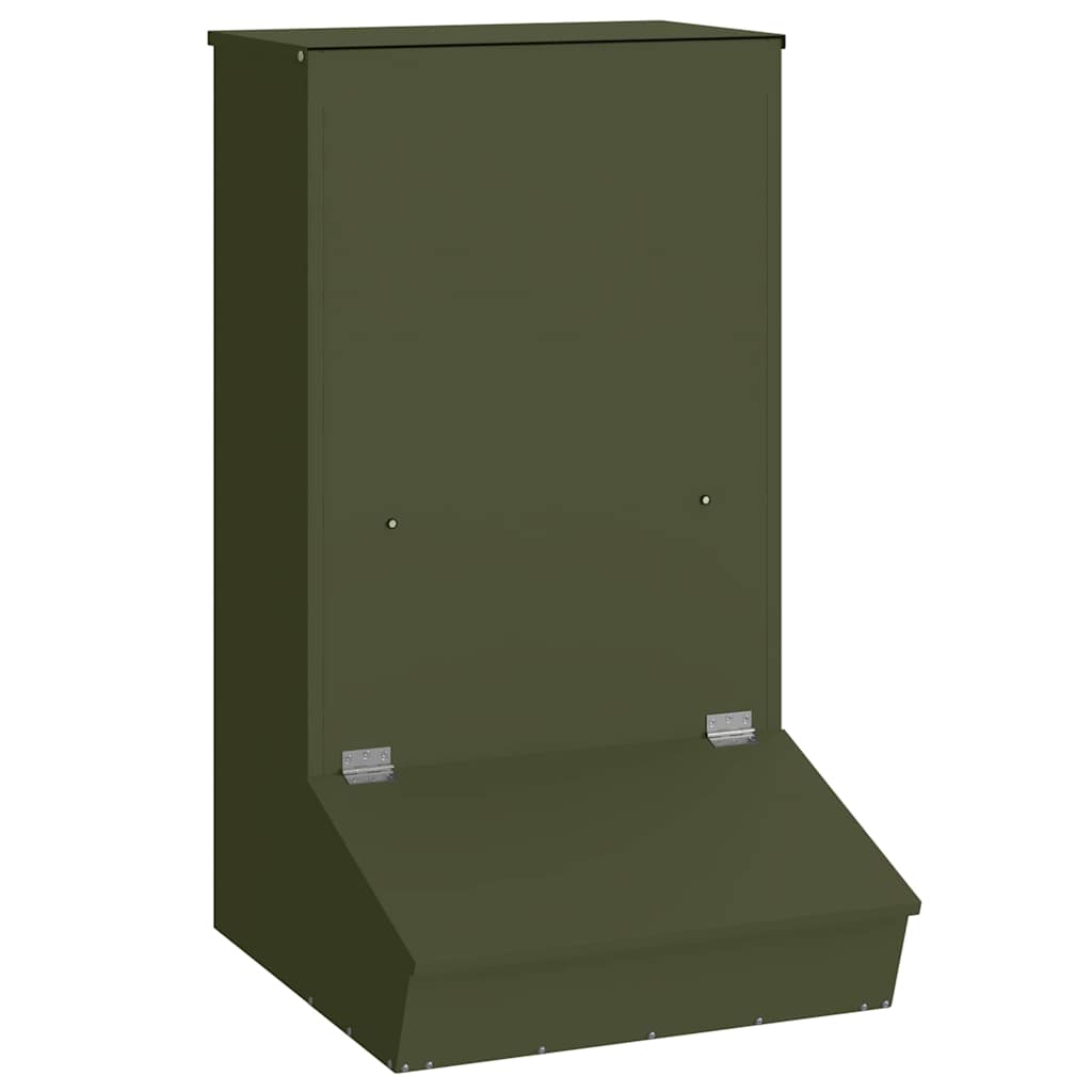 Pig Feeder Olive Green 55 x 51 x 91.5 cm Cold-Rolled Steel