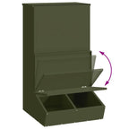 Pig Feeder Olive Green 55 x 51 x 91.5 cm Cold-Rolled Steel