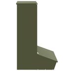 Pig Feeder Olive Green 55 x 51 x 91.5 cm Cold-Rolled Steel