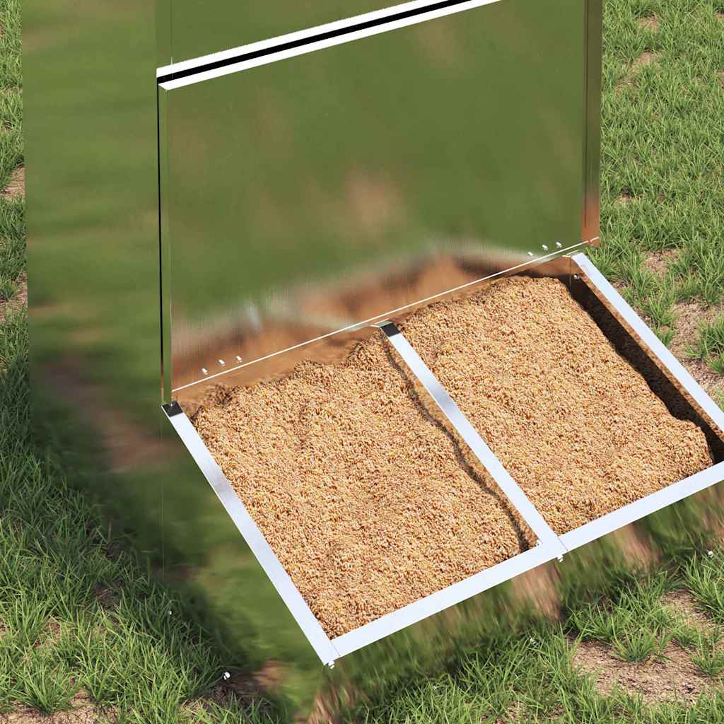 Pig Feeder Silver 55 x 51 x 91.5 cm Galvanised Steel