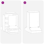 Pig Feeder Black 82 x 51 x 91.5 cm Cold-Rolled Steel