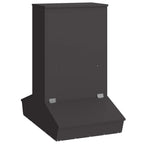 Pig Feeder Black 82 x 51 x 91.5 cm Cold-Rolled Steel