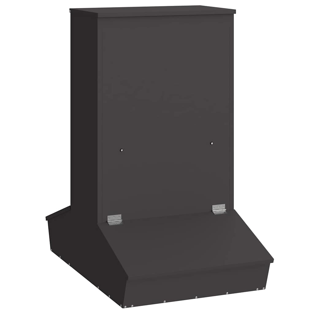 Pig Feeder Black 82 x 51 x 91.5 cm Cold-Rolled Steel