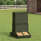 Pig Feeder Olive Green 82 x 51 x 91.5 cm Cold-Rolled Steel