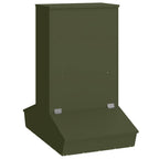 Pig Feeder Olive Green 82 x 51 x 91.5 cm Cold-Rolled Steel