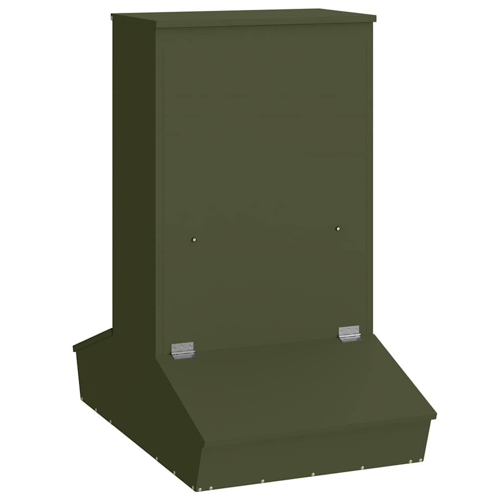 Pig Feeder Olive Green 82 x 51 x 91.5 cm Cold-Rolled Steel