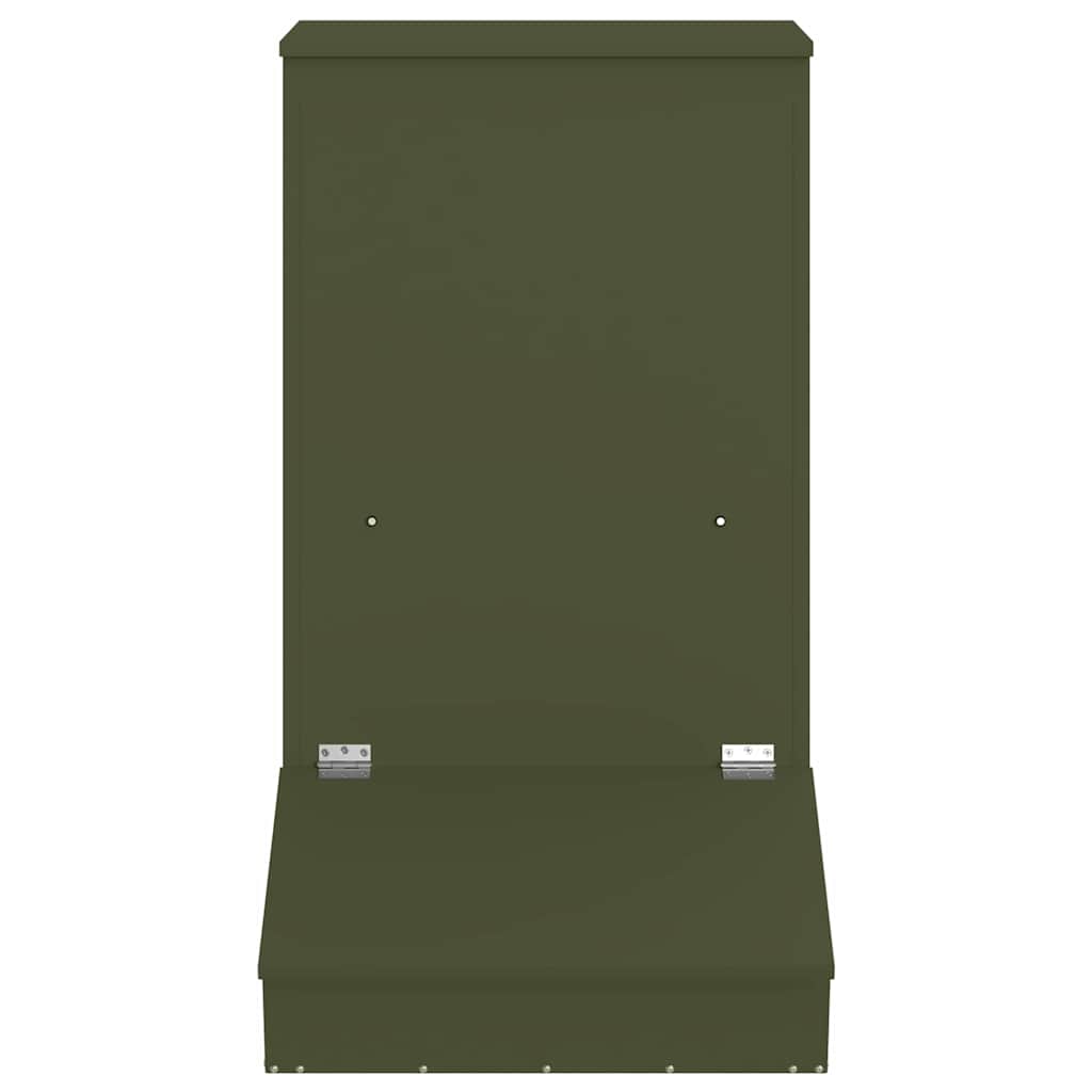 Pig Feeder Olive Green 82 x 51 x 91.5 cm Cold-Rolled Steel