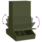 Pig Feeder Olive Green 82 x 51 x 91.5 cm Cold-Rolled Steel