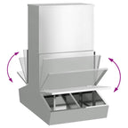 Pig Feeder Silver 82 x 51 x 91.5 cm Galvanised Steel