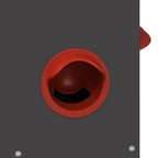 Chicken Feeder Black 60.5 x 29 x 51 cm Cold-Rolled Steel