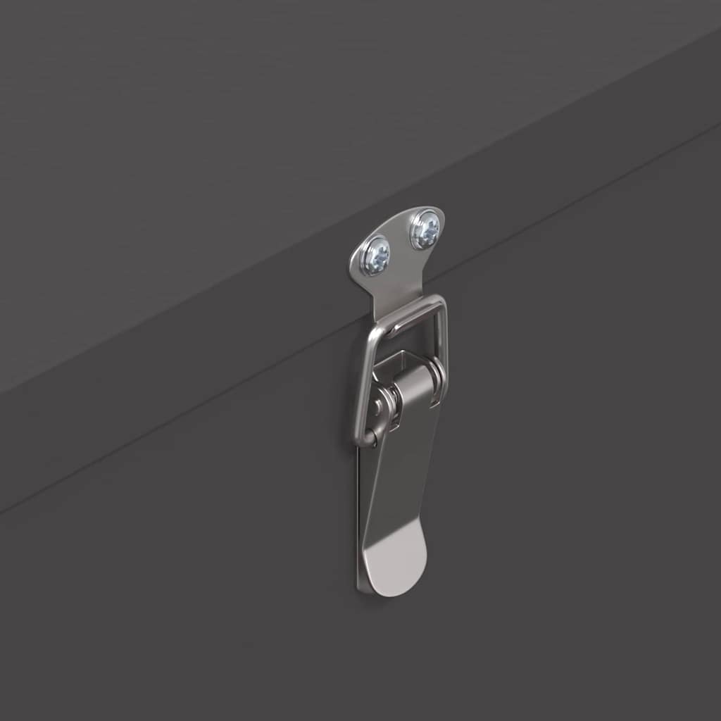 Chicken Feeder Black 60.5 x 29 x 51 cm Cold-Rolled Steel