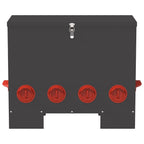 Chicken Feeder Black 60.5 x 29 x 51 cm Cold-Rolled Steel