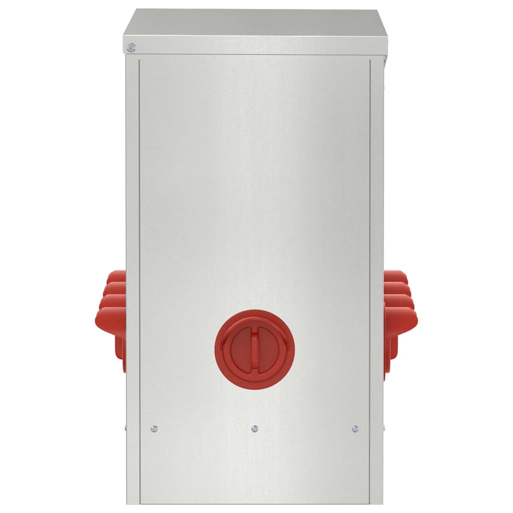 Chicken Feeder Silver 60.5 x 29 x 51 cm Galvanised Steel