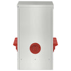 Chicken Feeder Silver 60.5 x 29 x 51 cm Galvanised Steel