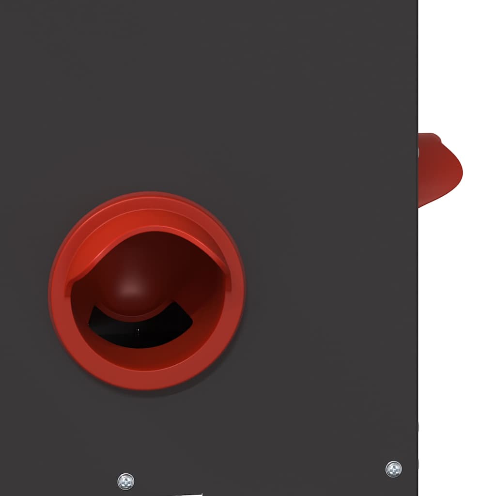 Chicken Feeder Black 40.5 x 25 x 38 cm Cold-Rolled Steel