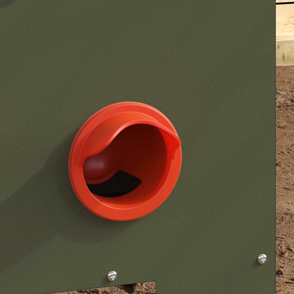 Chicken Feeder Olive Green 40.5 x 25 x 38 cm Cold-Rolled Steel