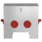 Chicken Feeder Silver 40.5 x 25 x 38 cm Galvanised Steel