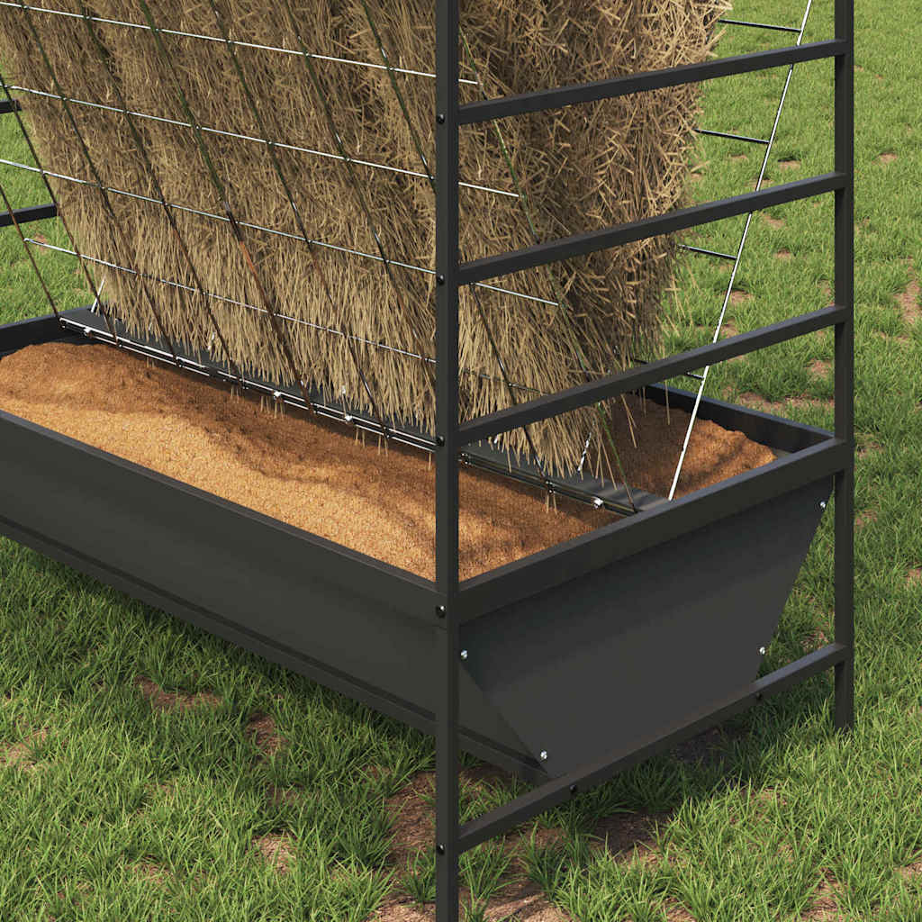 Livestock Feeder Black 100 x 60 x 90 cm Cold-Rolled Steel