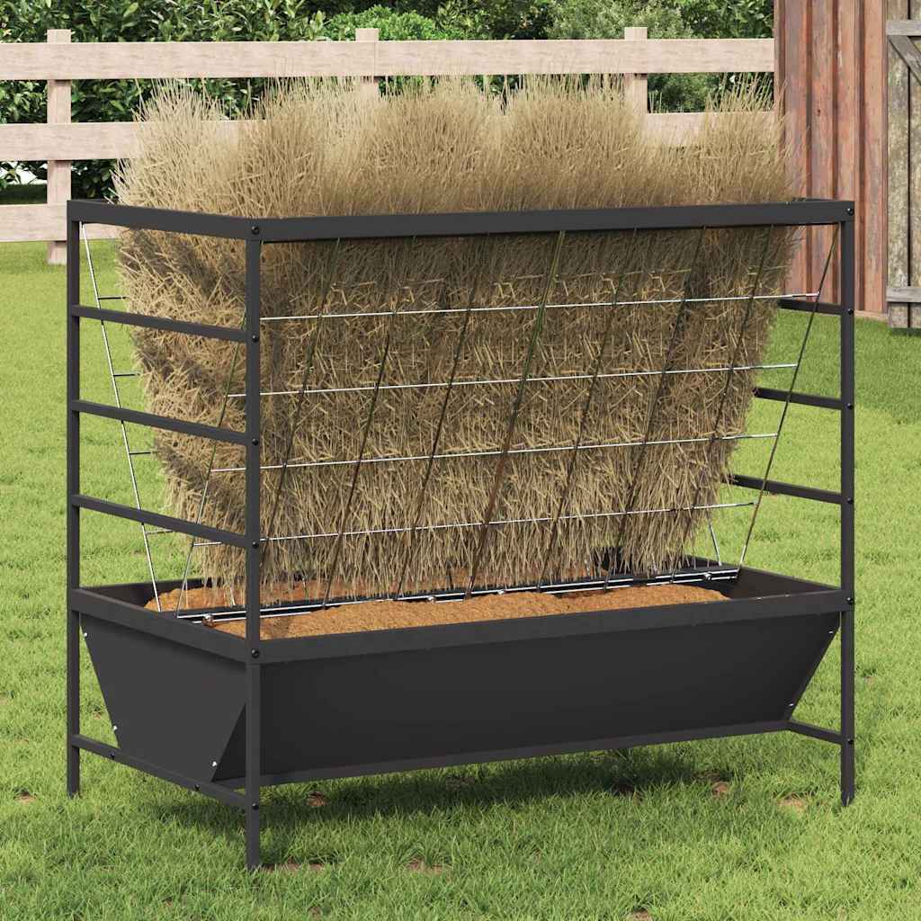 Livestock Feeder Black 100 x 60 x 90 cm Cold-Rolled Steel