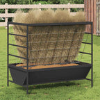 Livestock Feeder Black 100 x 60 x 90 cm Cold-Rolled Steel