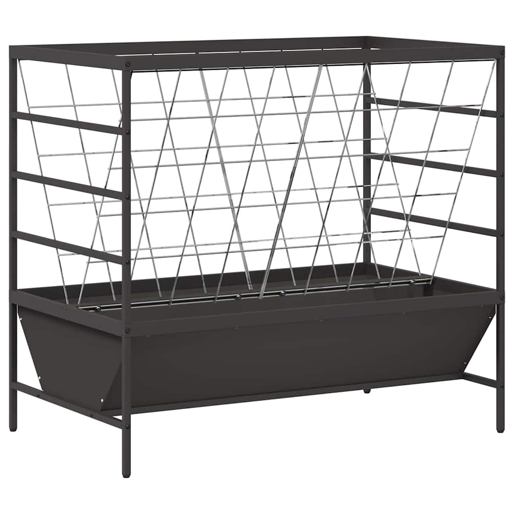 Livestock Feeder Black 100 x 60 x 90 cm Cold-Rolled Steel
