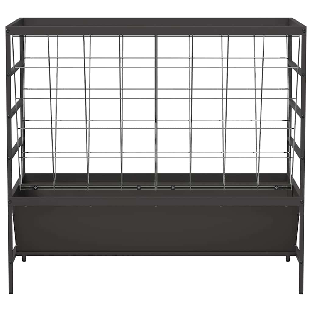 Livestock Feeder Black 100 x 60 x 90 cm Cold-Rolled Steel