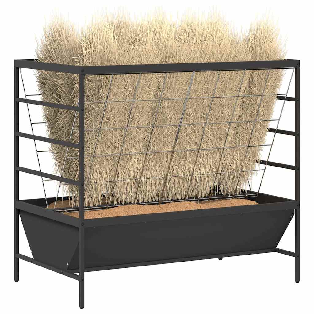 Livestock Feeder Black 100 x 60 x 90 cm Cold-Rolled Steel