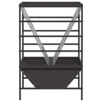 Livestock Feeder Black 100 x 60 x 90 cm Cold-Rolled Steel