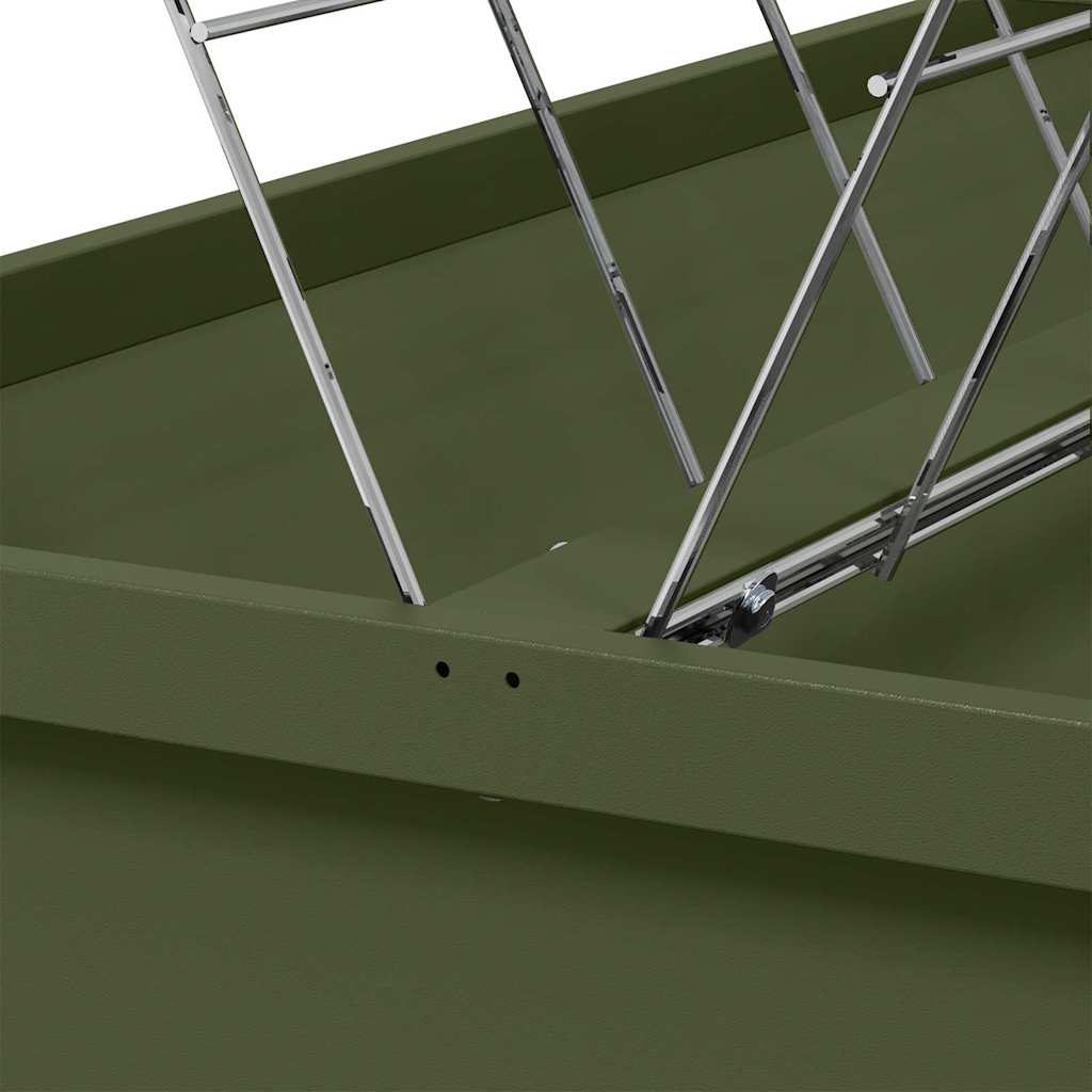 Livestock Feeder Olive Green 100 x 60 x 90 cm Cold-Rolled Steel