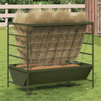 Livestock Feeder Olive Green 100 x 60 x 90 cm Cold-Rolled Steel