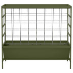 Livestock Feeder Olive Green 100 x 60 x 90 cm Cold-Rolled Steel