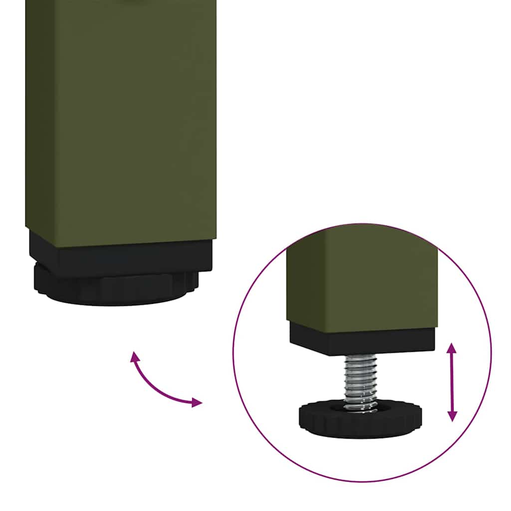 Livestock Feeder Olive Green 100 x 60 x 90 cm Cold-Rolled Steel