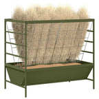 Livestock Feeder Olive Green 100 x 60 x 90 cm Cold-Rolled Steel