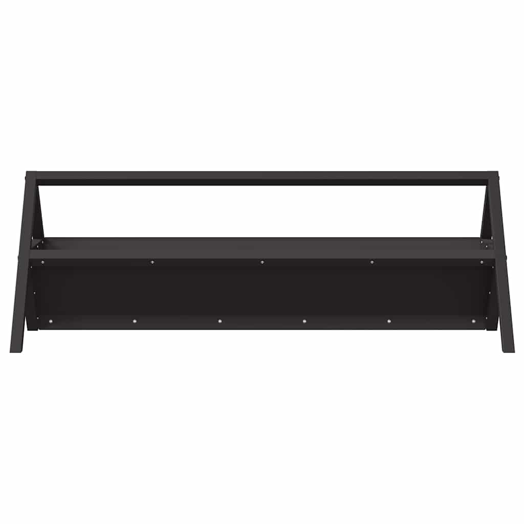 Livestock Feeding Trough Black 111 x 76 x 38 cm