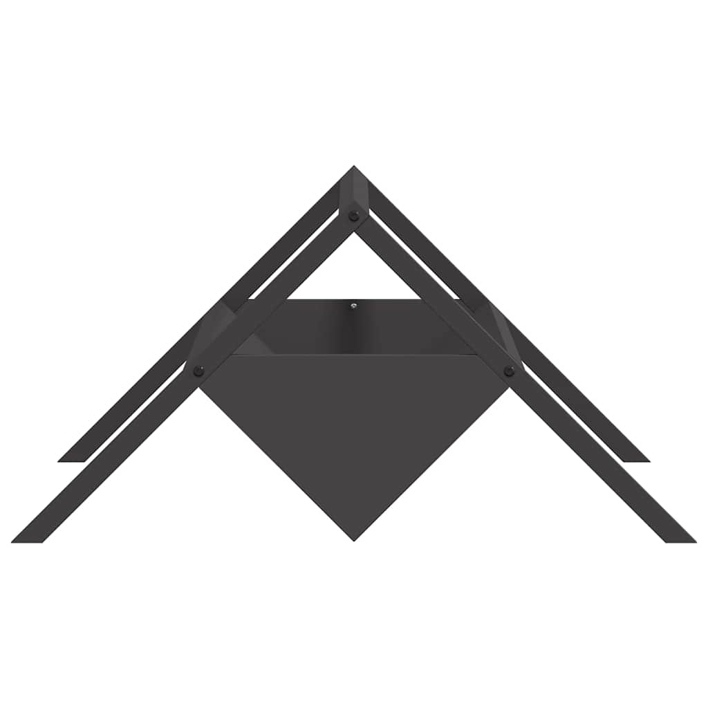 Livestock Feeding Trough Black 111 x 76 x 38 cm