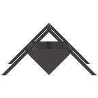 Livestock Feeding Trough Black 111 x 76 x 38 cm