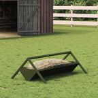 Livestock Feeding Trough Olive Green 111 x 76 x 38 cm