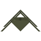 Livestock Feeding Trough Olive Green 111 x 76 x 38 cm