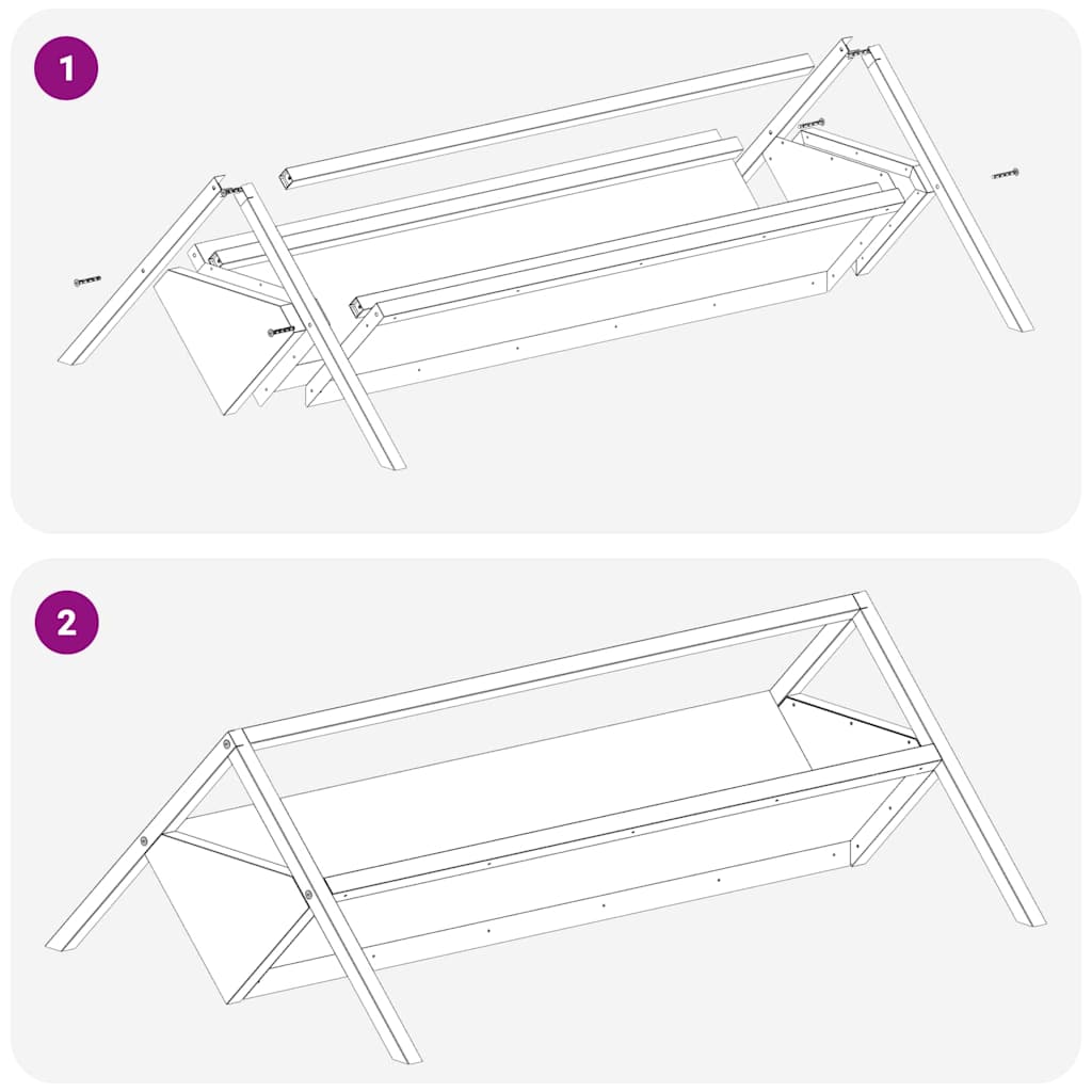 Livestock Feeding Trough Silver 111 x 76 x 38 cm
