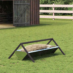 Livestock Feeding Trough Silver 111 x 76 x 38 cm