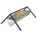 Livestock Feeding Trough Silver 111 x 76 x 38 cm